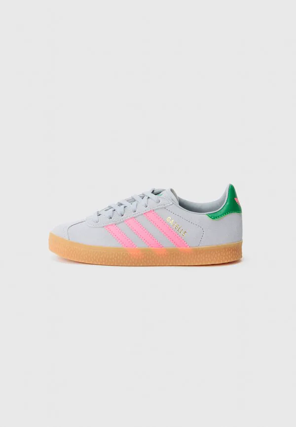 Кроссовки gazelle унисекс Adidas Originals, Silver-Coloured/Lucid Pink/Green
