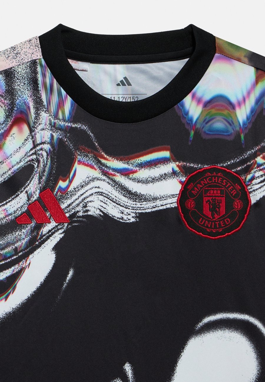 Футболка Adidas Performance MANCHESTER UNITED PRE MATCH KIDS UNISEX, Black/White/Red/Black — фото 3