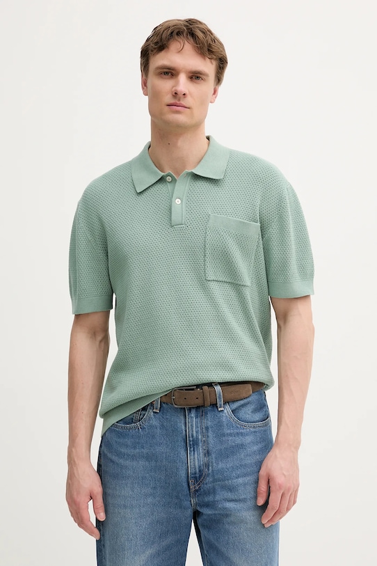 

Хлопковая поло Pepe Jeans, зеленый