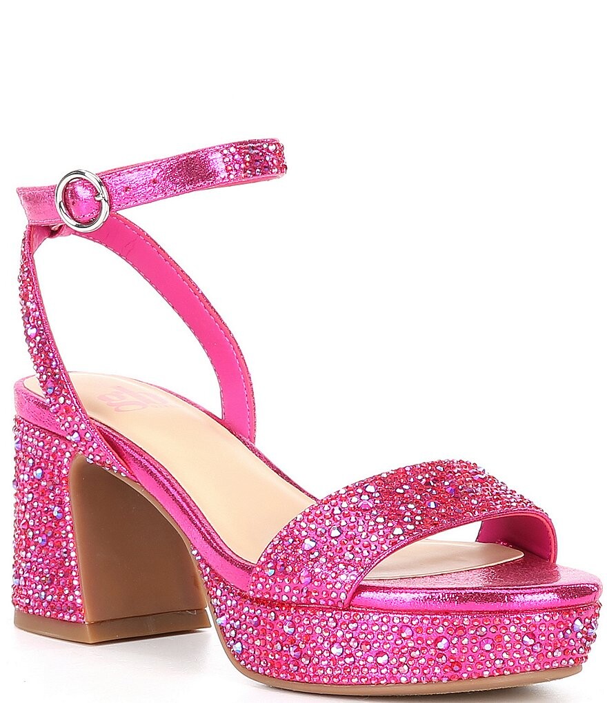 

Босоножки Ellie-Girl на платформе со стразами для девочек (молодежная) GB, розовый