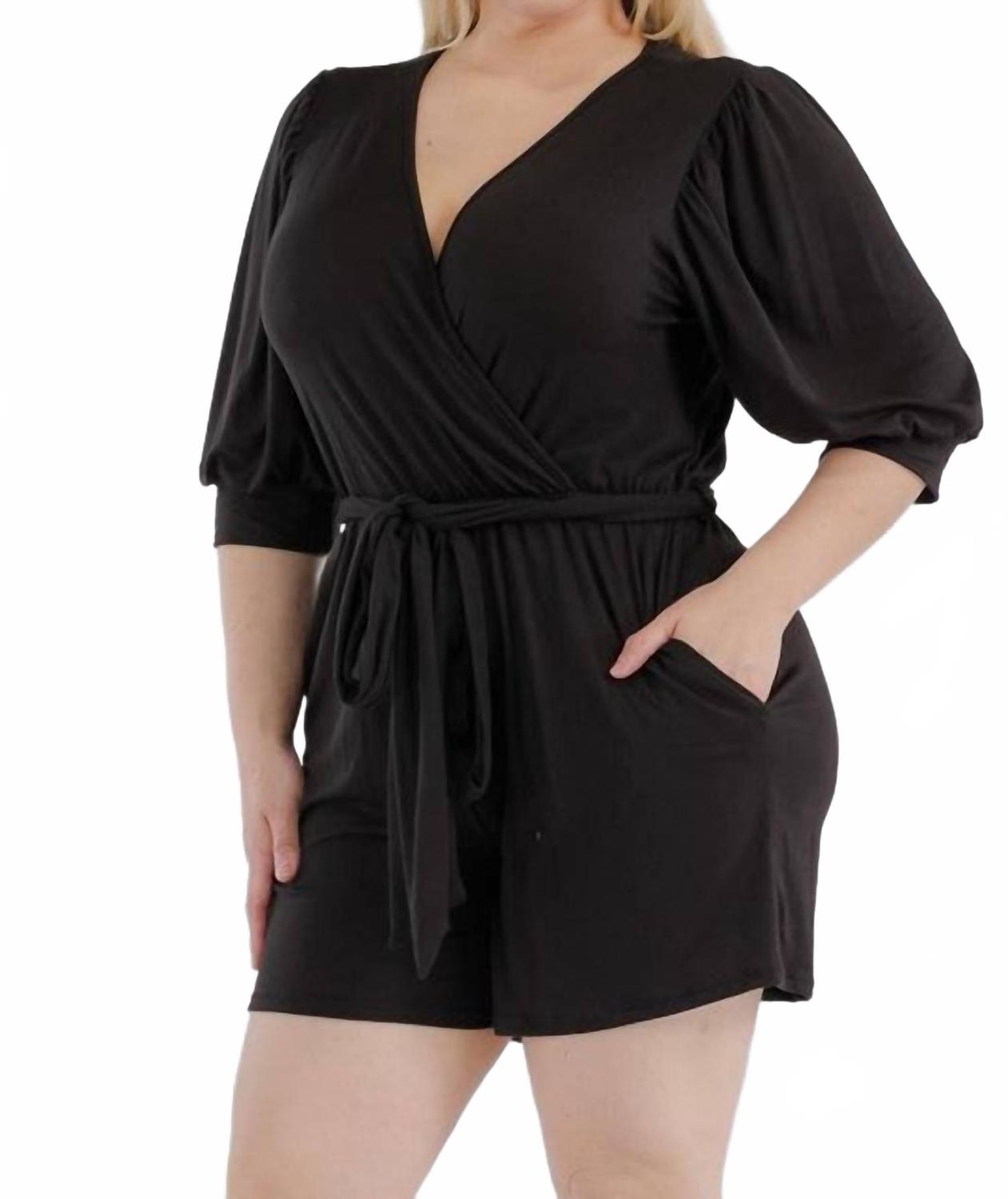 

Черный ромпер с завязками Karen T Design