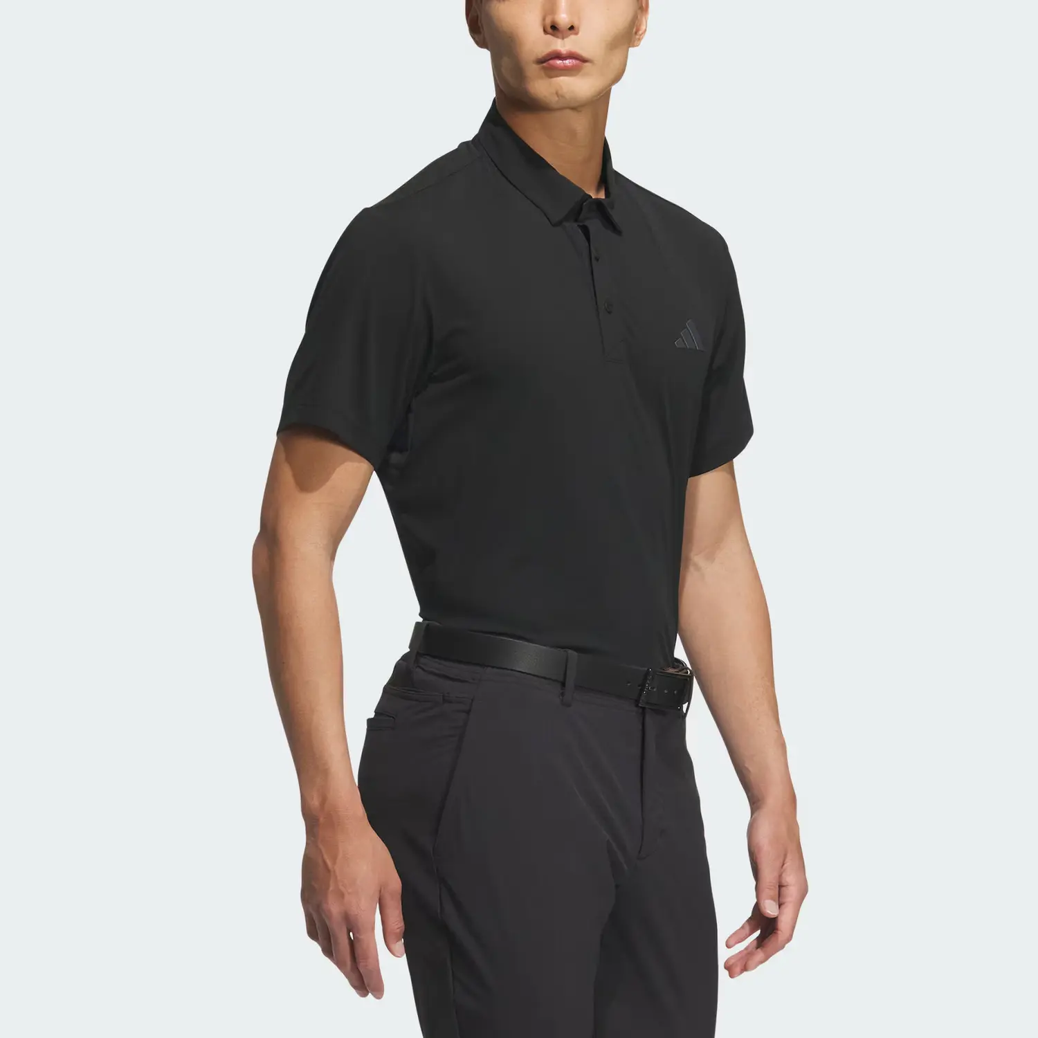 Футболка-поло мужская AEROREADY SS25 Adidas, черный — фото 4