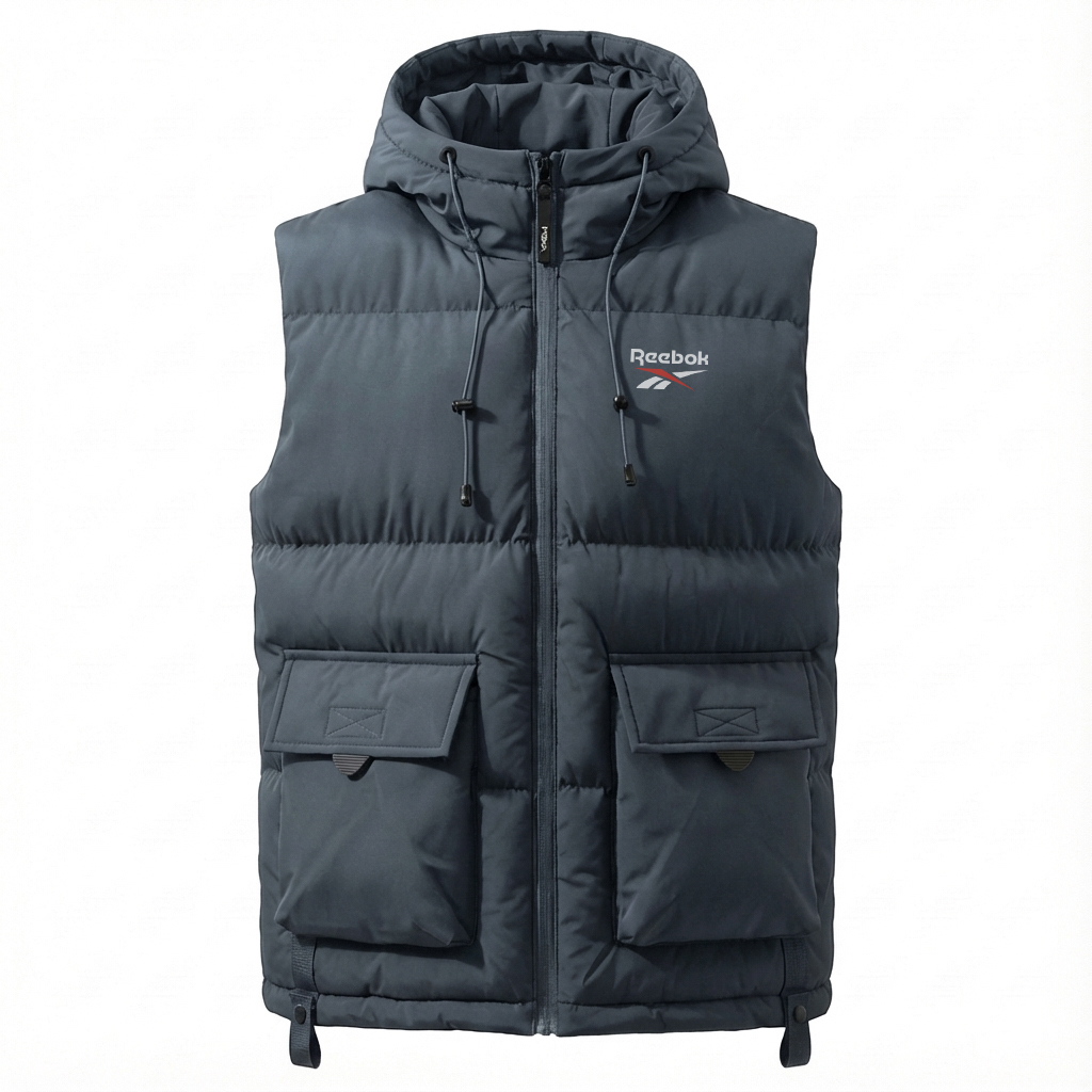 

Толстовка с капюшоном Unisex, утепленная, рабочая Reebok, серый