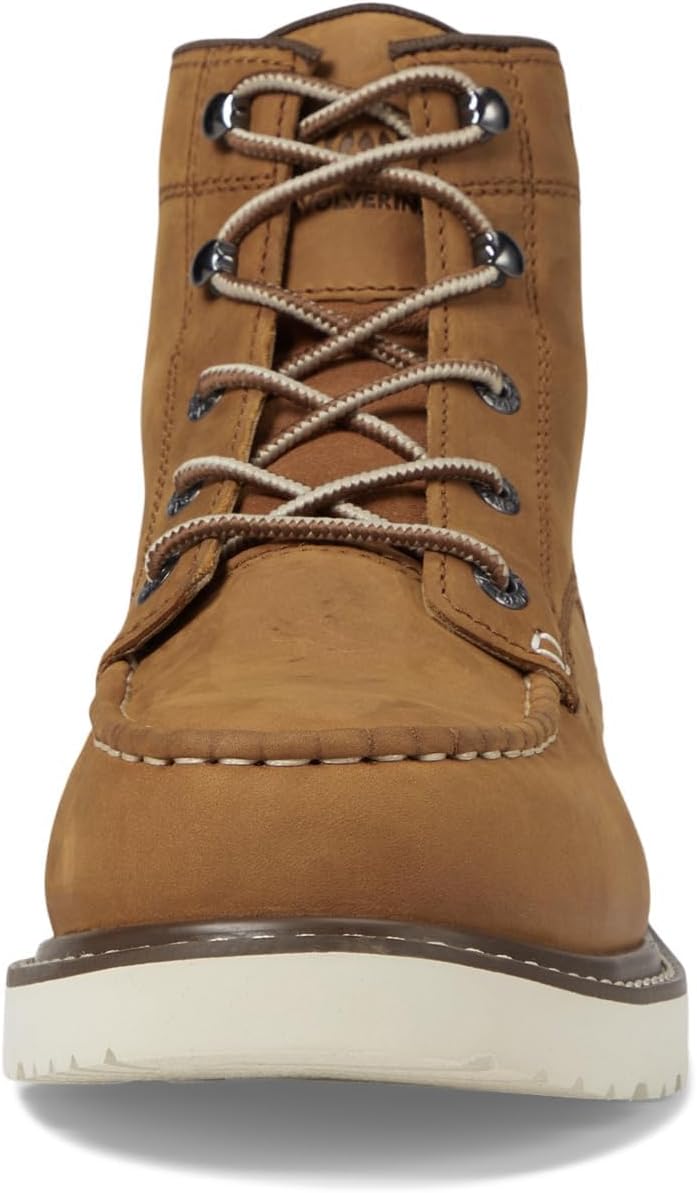 Мужские ботинки Wolverine Trade Wedge 6 без подкладки с композитным носком, Tan — фото 2