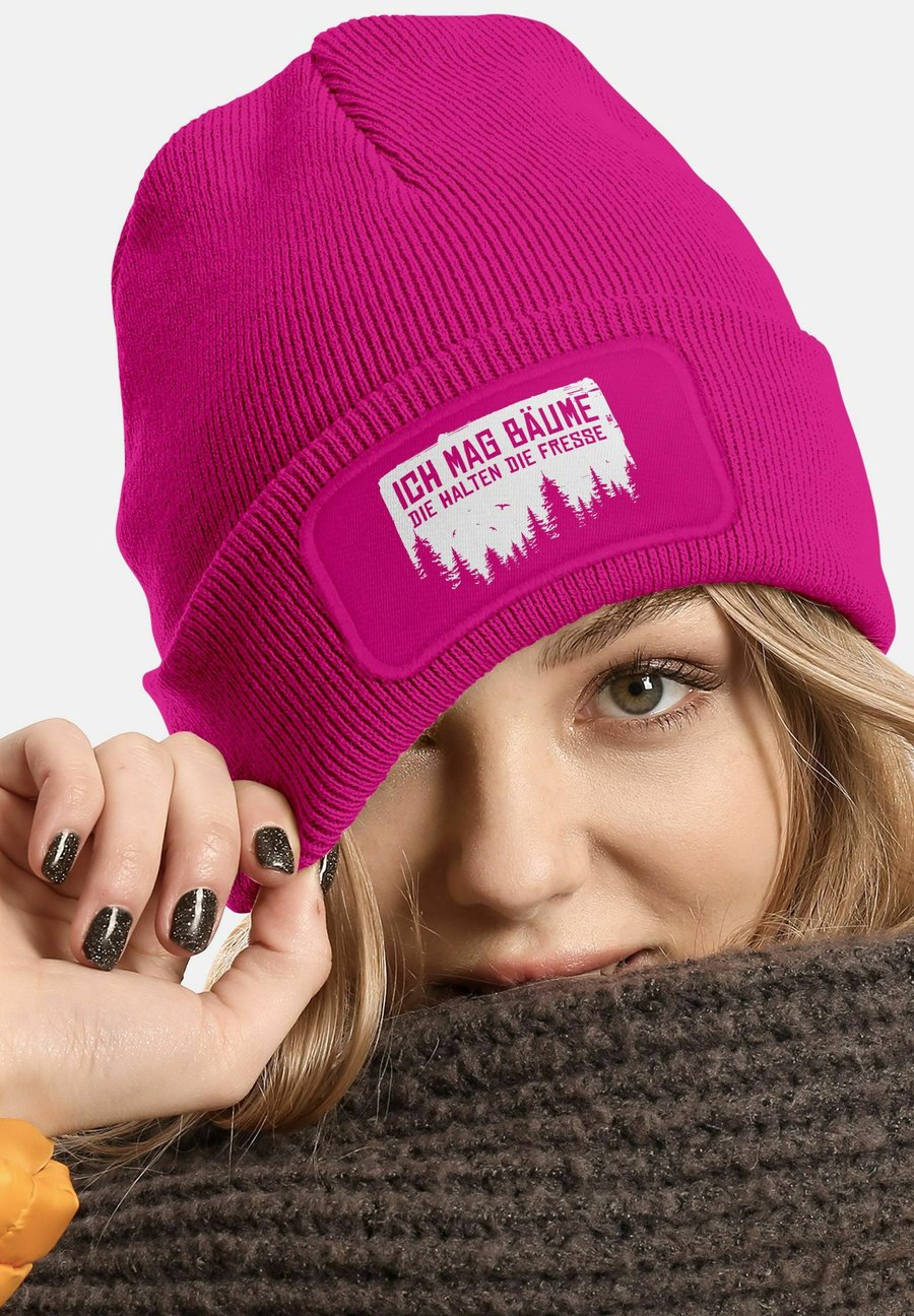 

Шапка MoonWorks MIT SPRUCH ICH MAG BÄUME AUFDRUCK, Pink