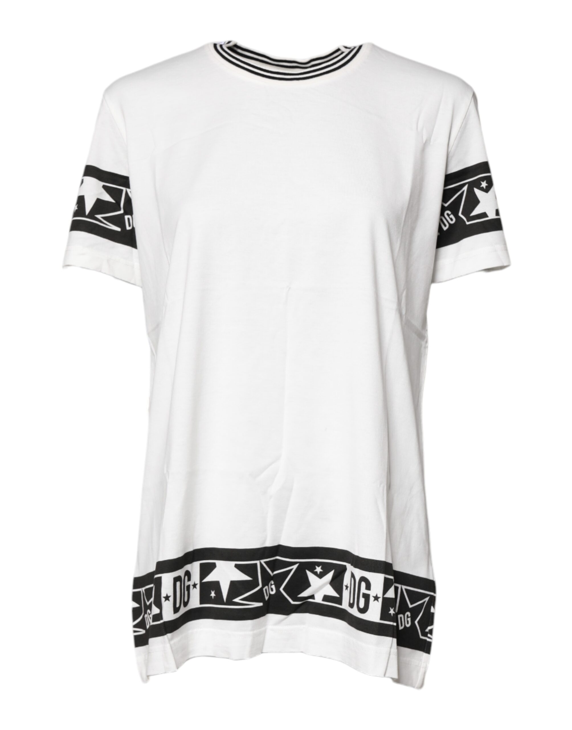 

Белая хлопковая футболка с круглым вырезом #DGMillennials Dolce & Gabbana