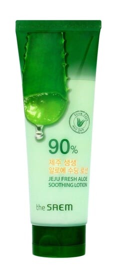 Успокаивающий лосьон для тела 250мл The SAEM Jeju Fresh Aloe 90% — фото 2