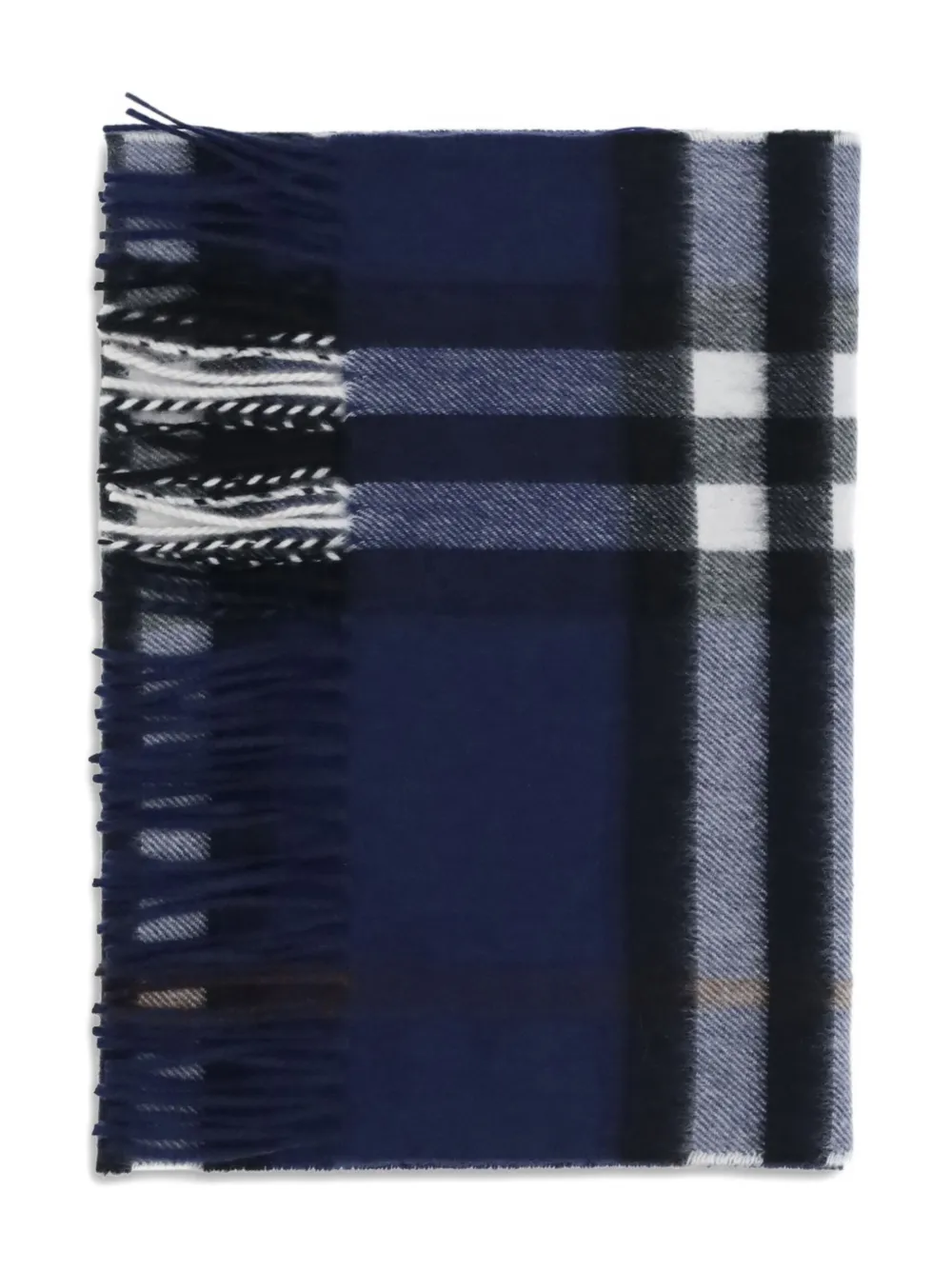 

Кашемировый шарф в клетку BURBERRY, синий