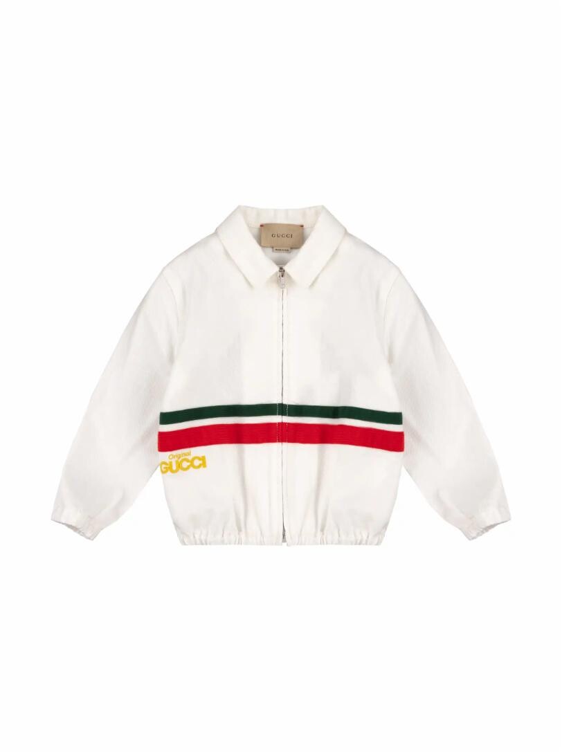 

Джинсовый бомбер Gucci, белый