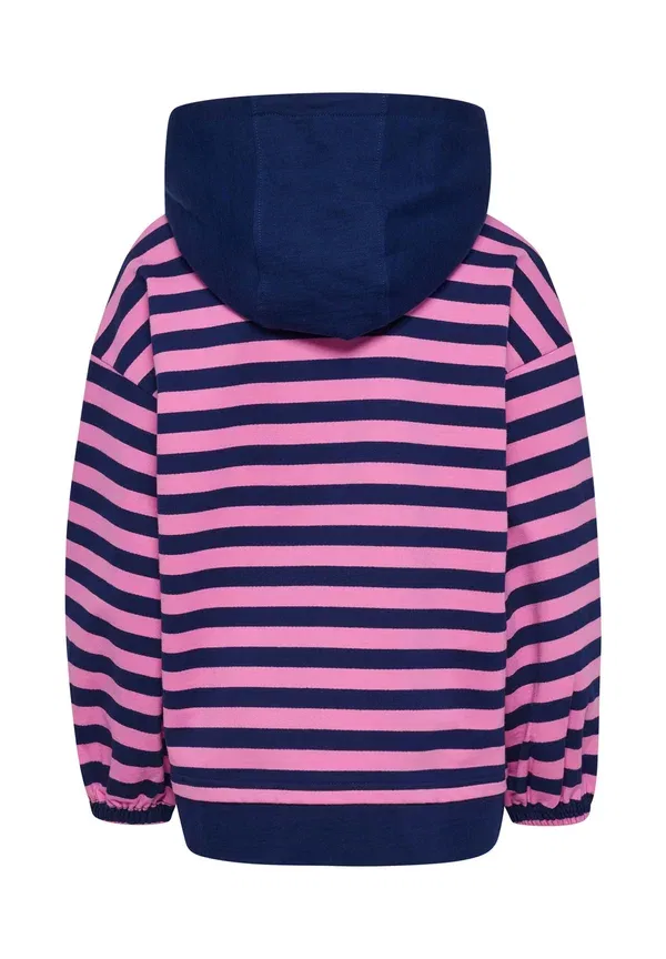 Толстовка Hummel Hmljr conelly boxy contrast hoodie, средневековый синий — фото 2