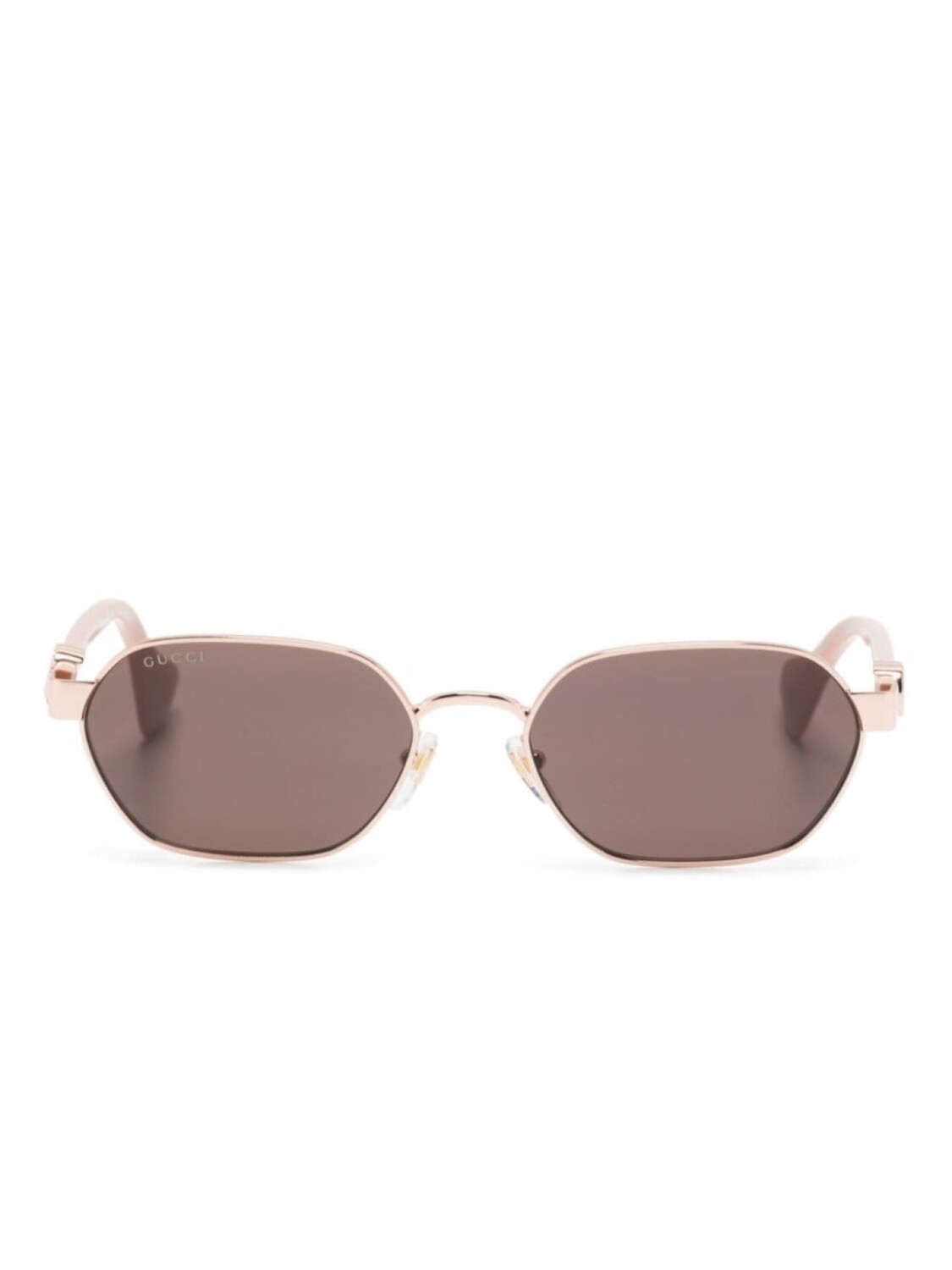 

Солнцезащитные очки в овальной оправе Gucci Eyewear, золотистый