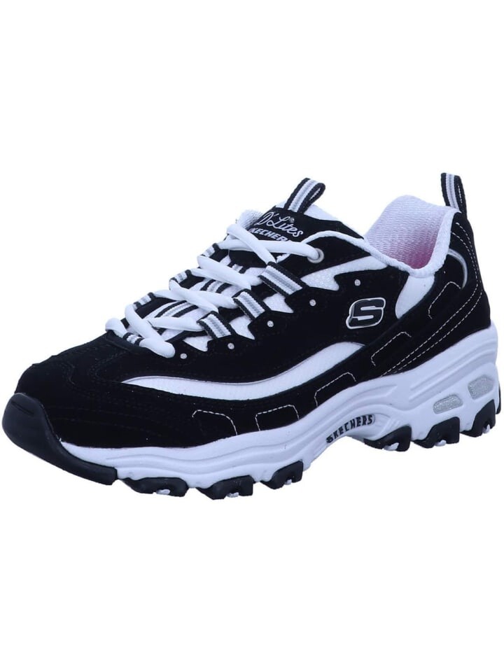 

Кроссовки на шнуровке Skechers, черный/белый