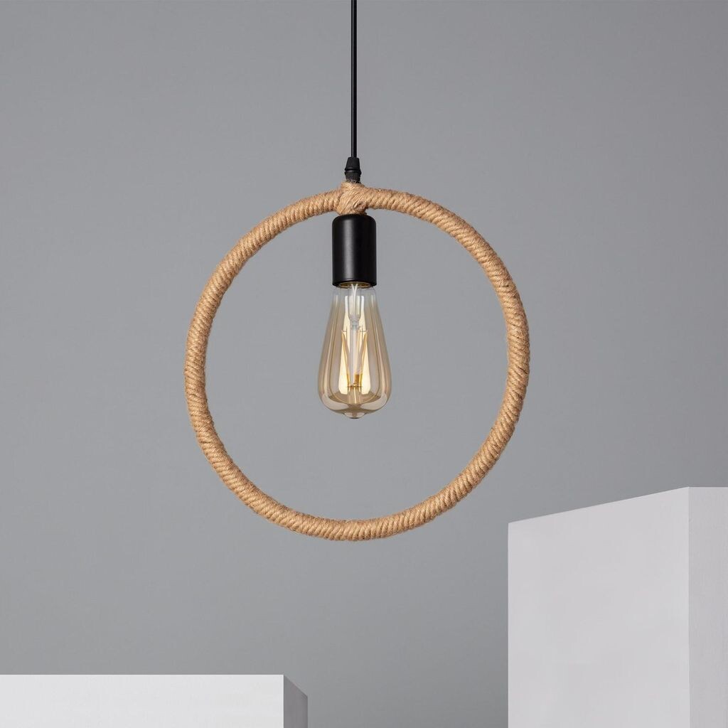 

Подвесной светильник из веревки и металла Maumbo Round Natural LEDKIA