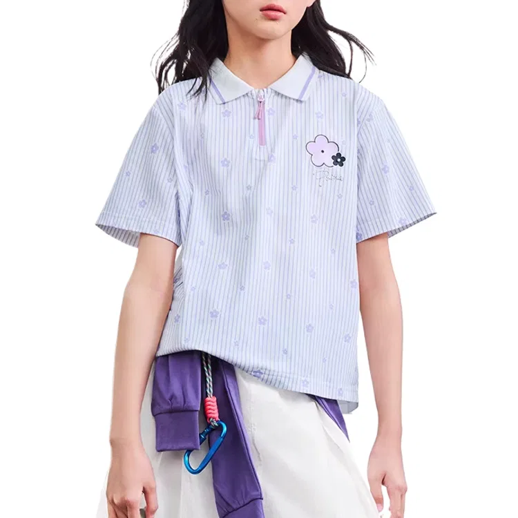 Футболка Performance T Shirt SS26 Kids' PUMA, Purple flower tones — фото 3