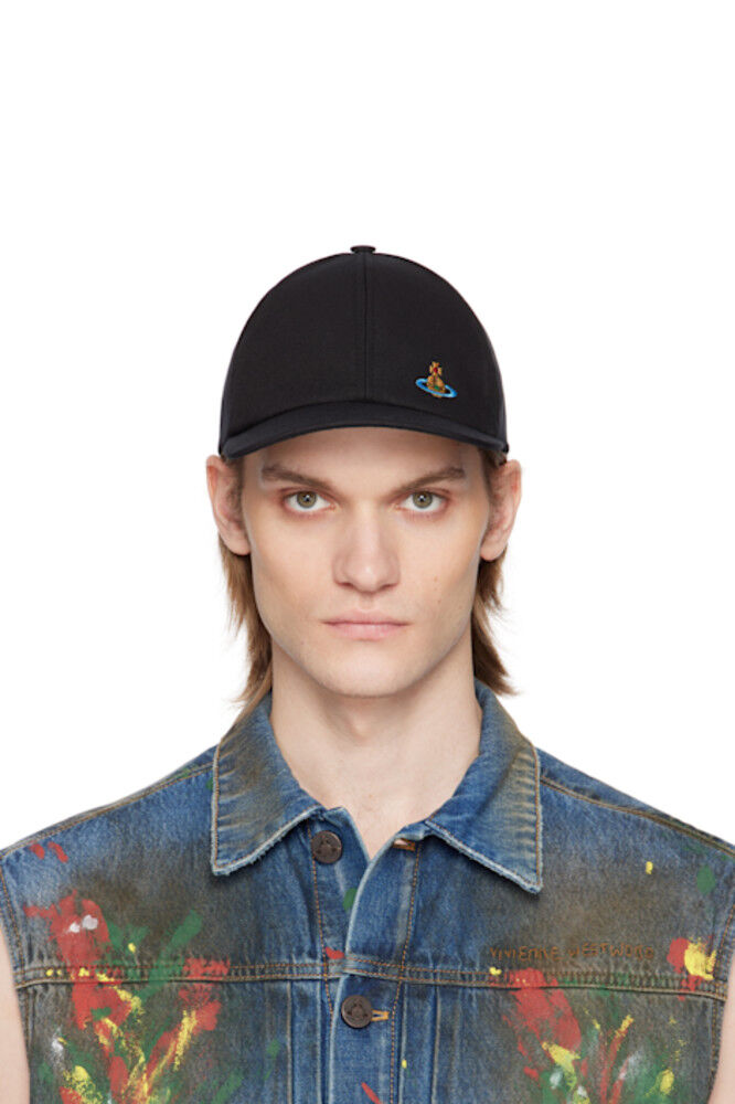 

Бейсболка из черного хлопка Vivienne Westwood