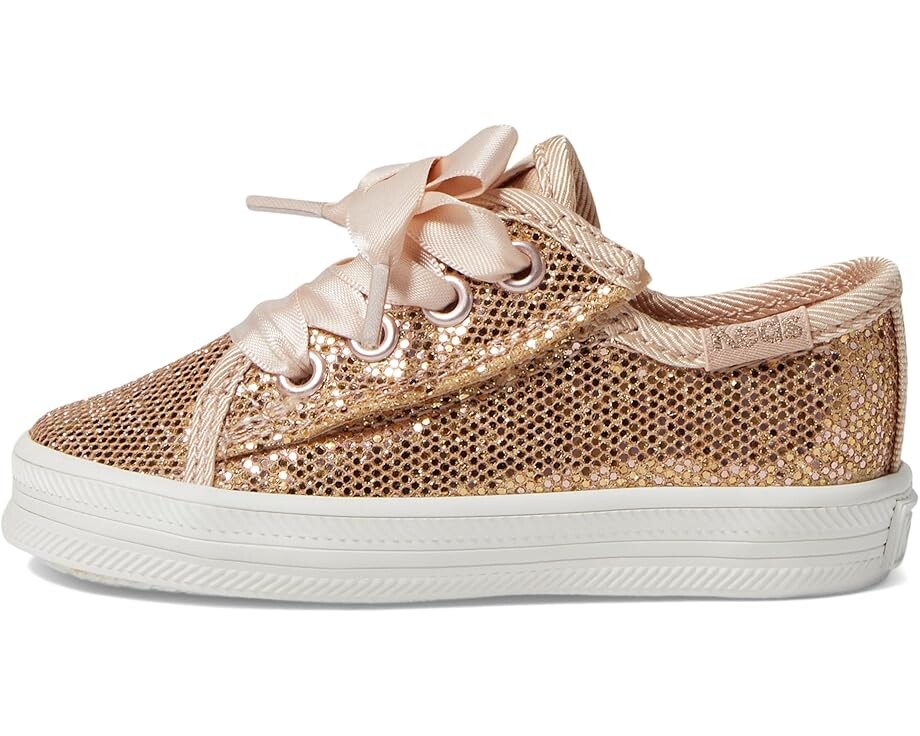 Кроссовки Keds Kids Kickstart Jr. Celebrations, цвет Rose Gold Sparkle — фото 4