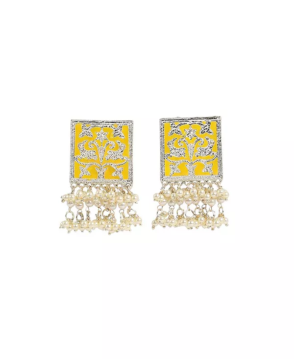 

Женские серьги-капли «Нилоуфар» Sohi, yellow