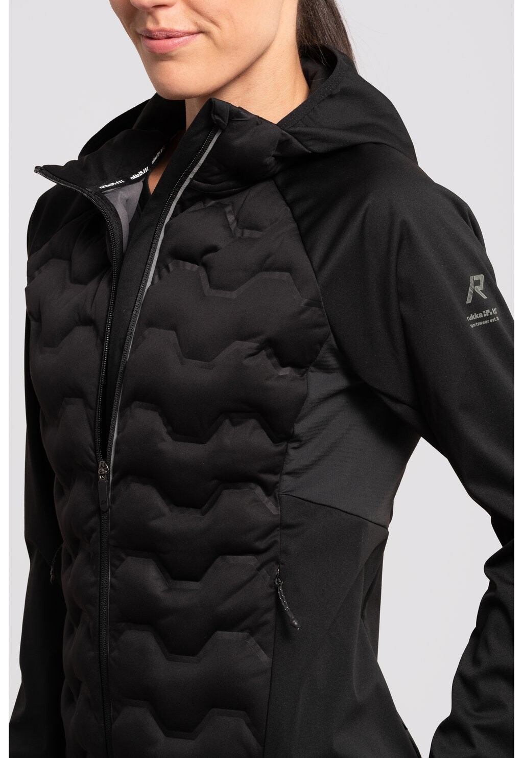 

Куртка из мягкой ткани MELTA HOOD Rukka, черный