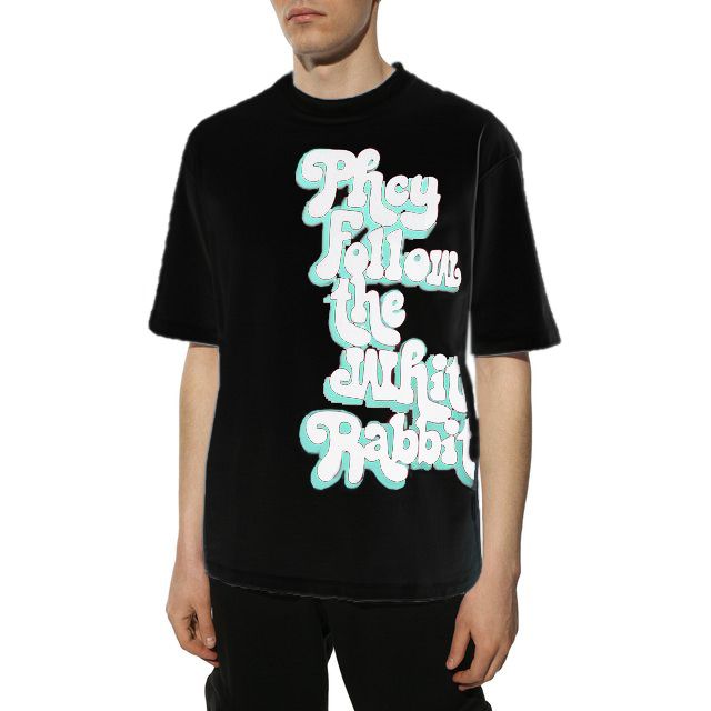 

Черная хлопковая мужская футболка Pharmacy Industry