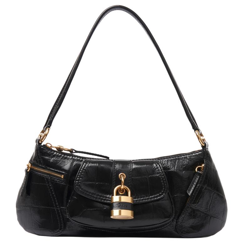 

Chloé Сумка через плечо Chloe из телячьей кожи женская черная