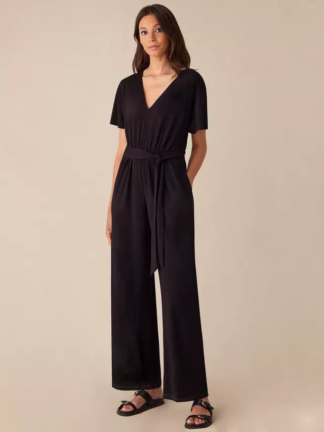 

Комбинезон Ro&Zo Jersey Tie Belt, черный