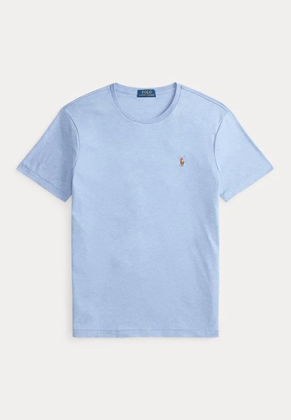 Облегающая футболка из мягкого хлопка, базовая футболка. Polo Ralph Lauren, Light Blue — фото 4
