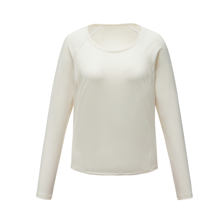 

Женская футболка с длинными рукавами Regular из коллекции Training Series DESCENTE, кремовый
