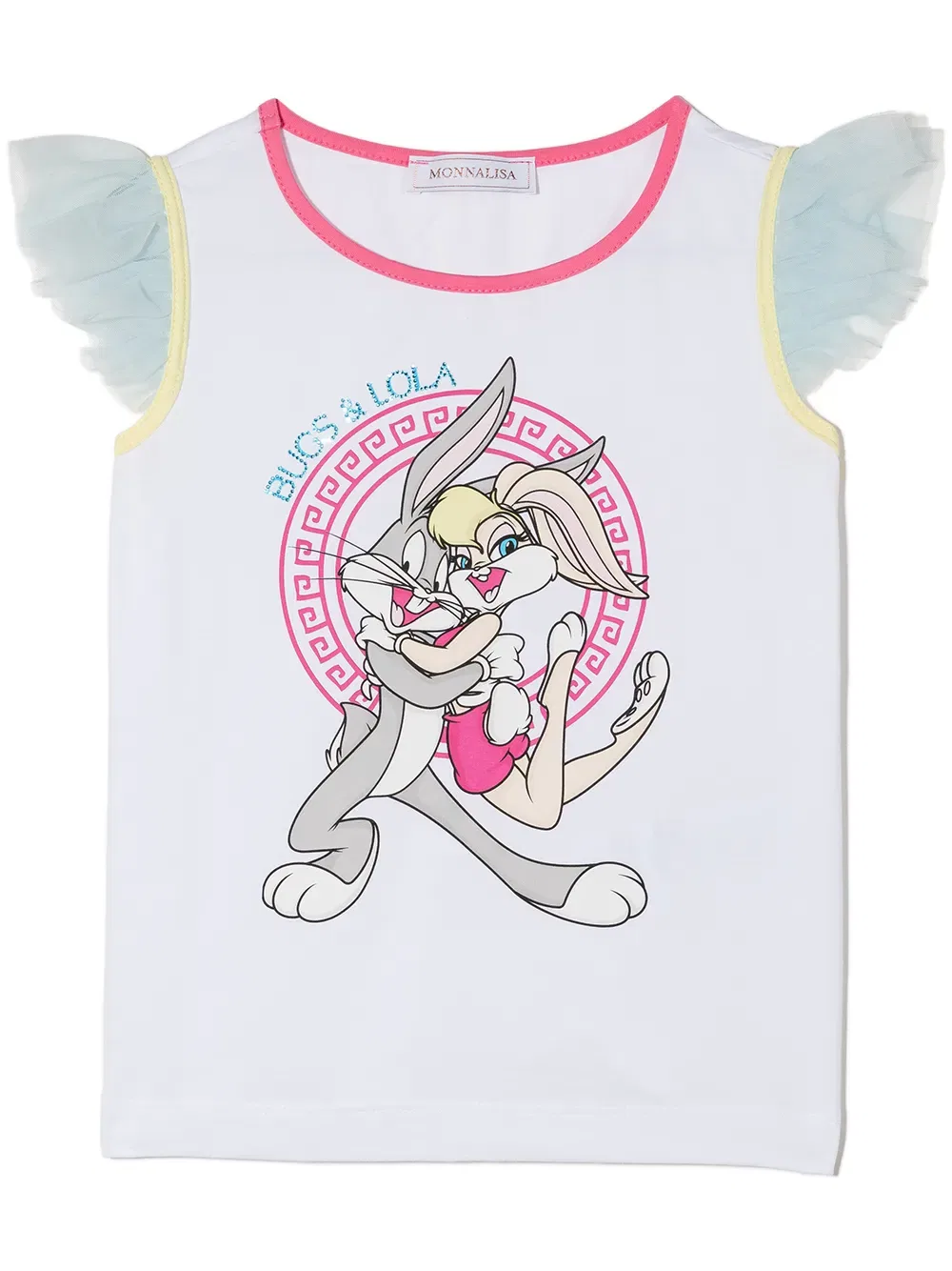 Футболка с принтом Looney Tunes Monnalisa, белый