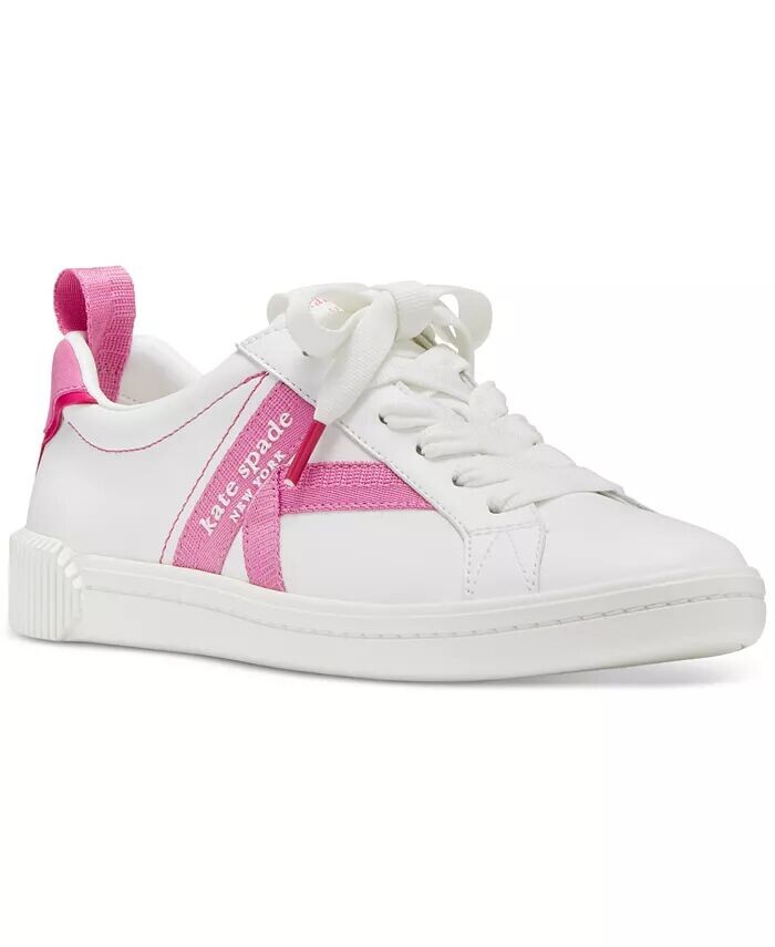 

Женские фирменные кроссовки на шнуровке kate spade new york, розовый