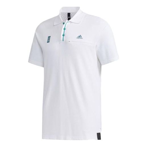 

Футболка adidas Sports Short Sleeve Polo Shirt White, белый