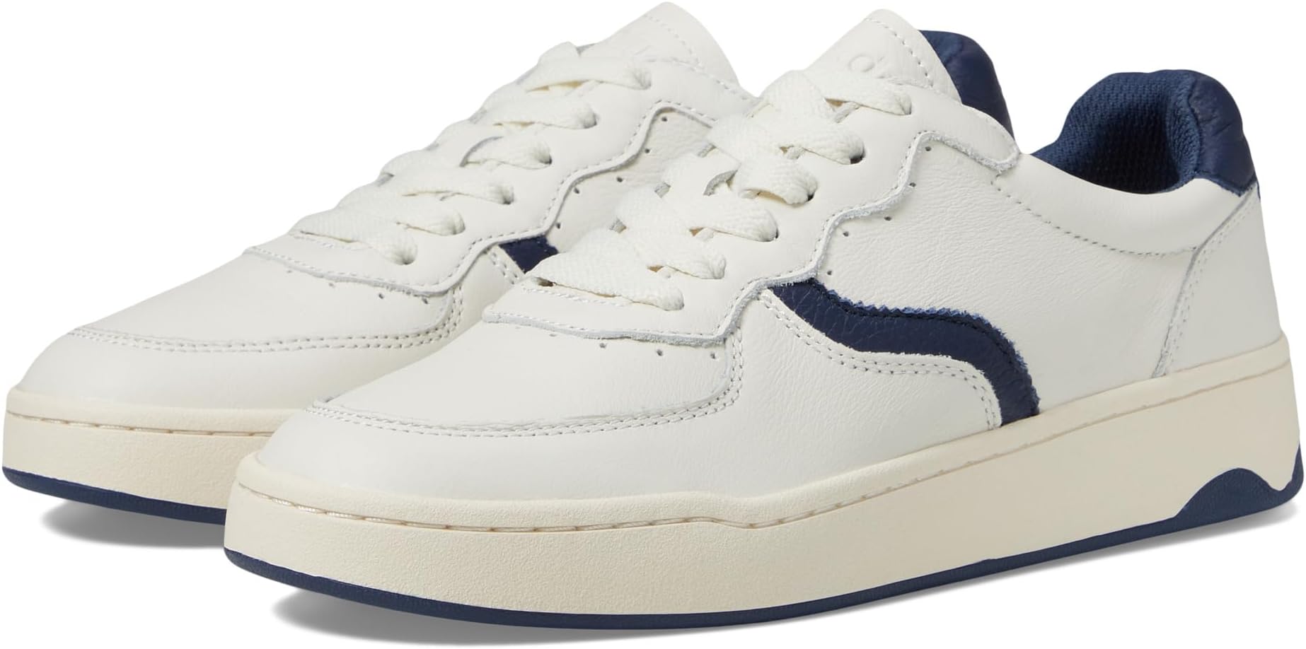 

Кроссовки Soludos Roma Sneaker, цвет White/Marine Blue