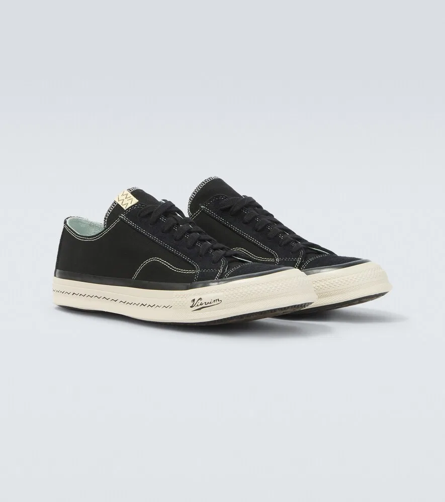 Кроссовки Nolan из парусины с замшевой отделкой Visvim, черный