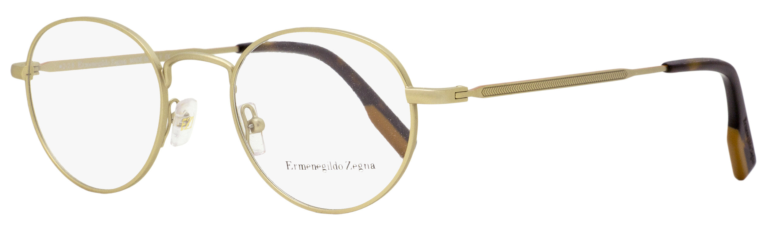 

Ermenegildo Zegna мужские овальные очки EZ5132 032 матовое золото/гавана 47 мм