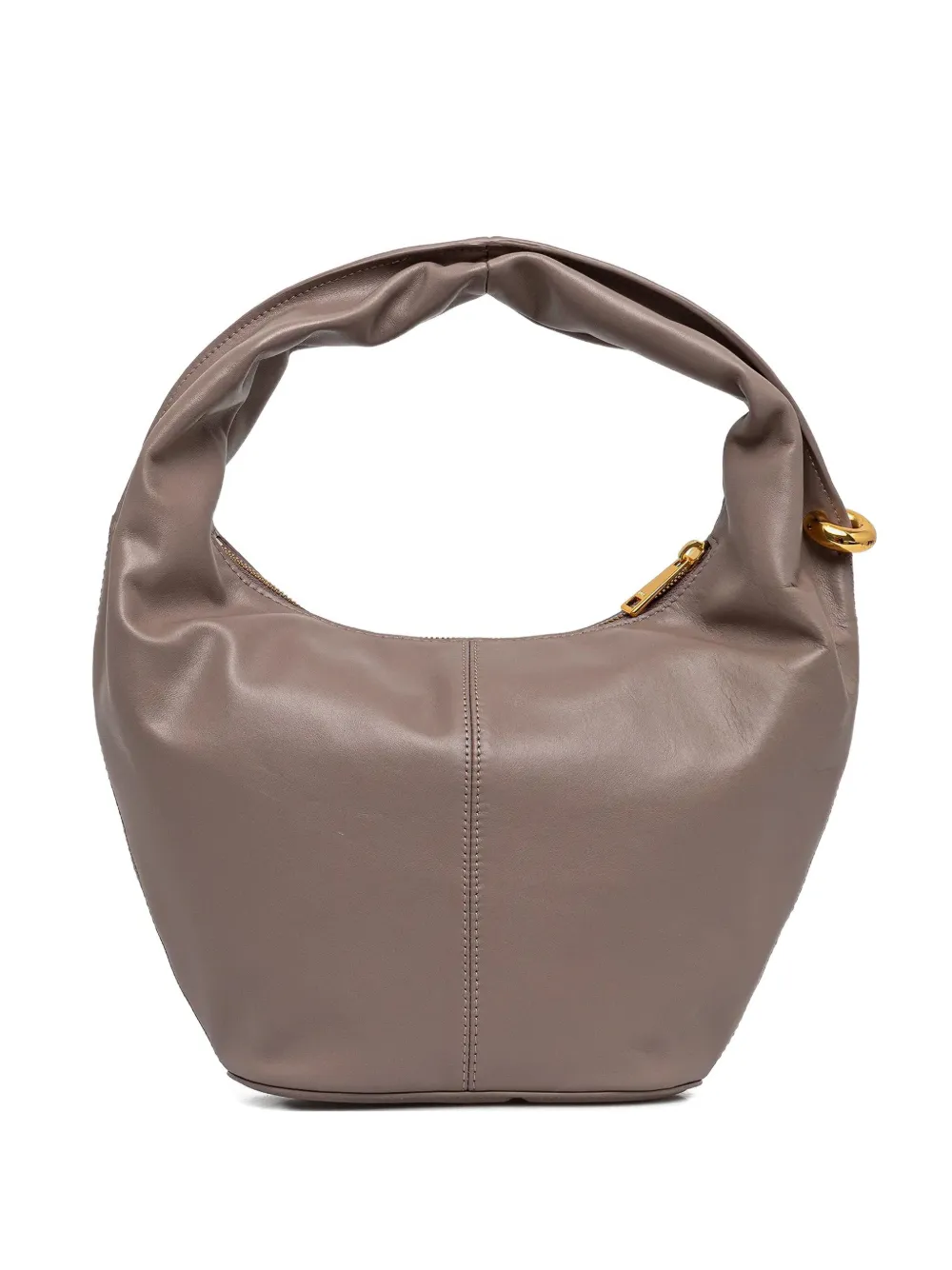 

Сумка-тоут из кожи с перекрученной ручкой Furla, коричневый