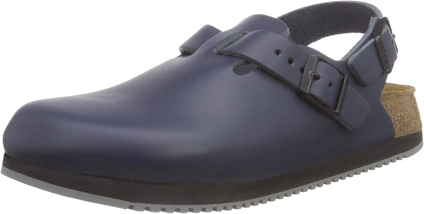 Кожаные сабо Birkenstock Tokio унисекс для взрослых, Blau (Blau)