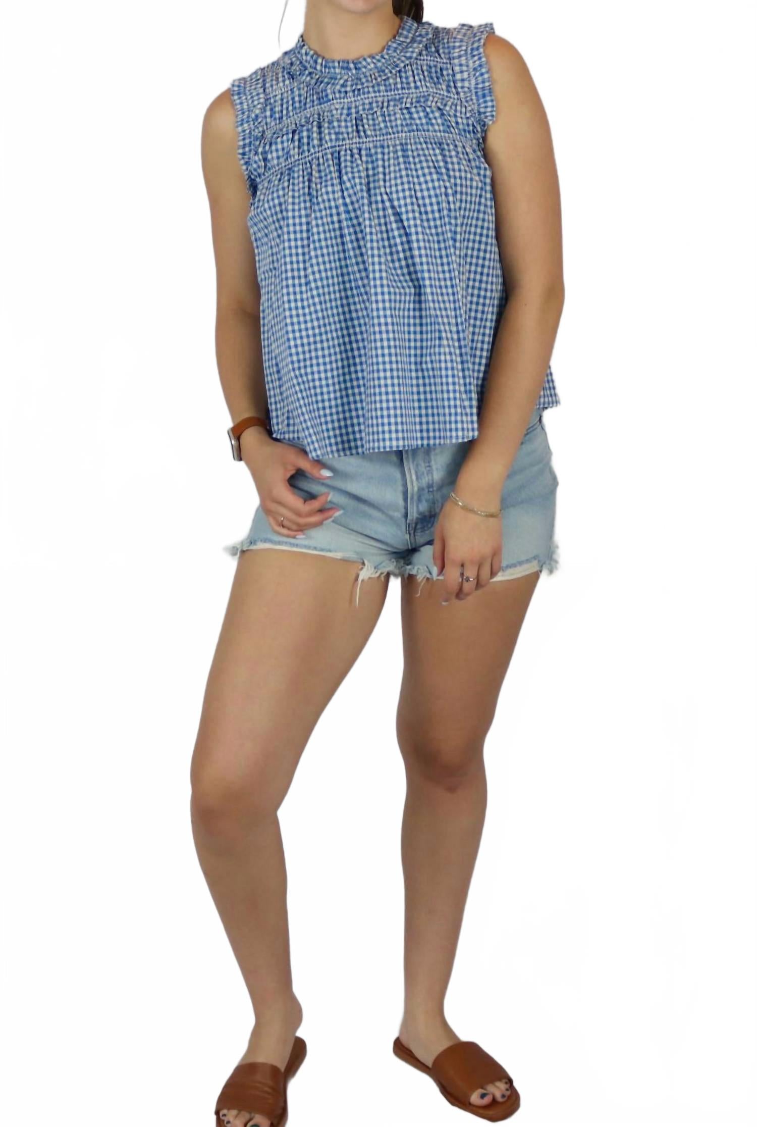 

Пикник чарм топ в голубом Raisonnel