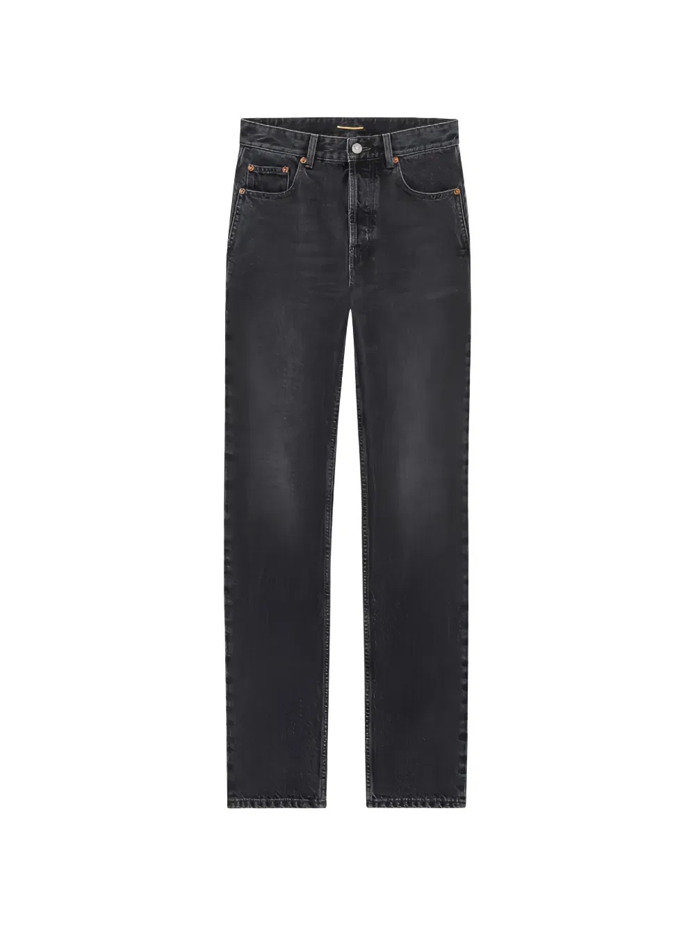 Джинсы прямого кроя Saint Laurent, серый