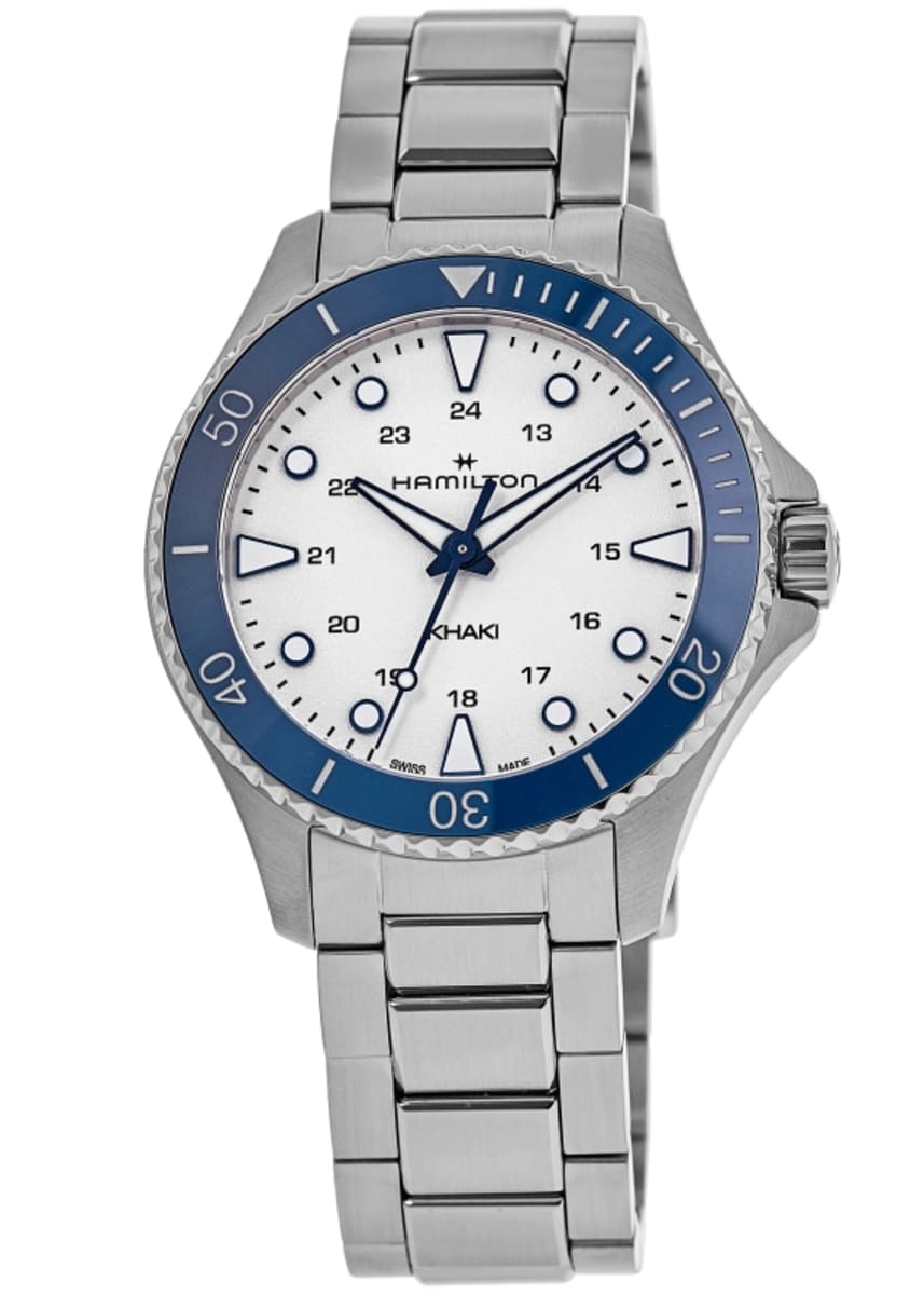 

Мужские часы Hamilton Khaki Navy Scuba Quartz Silver Dial Steel H82231150