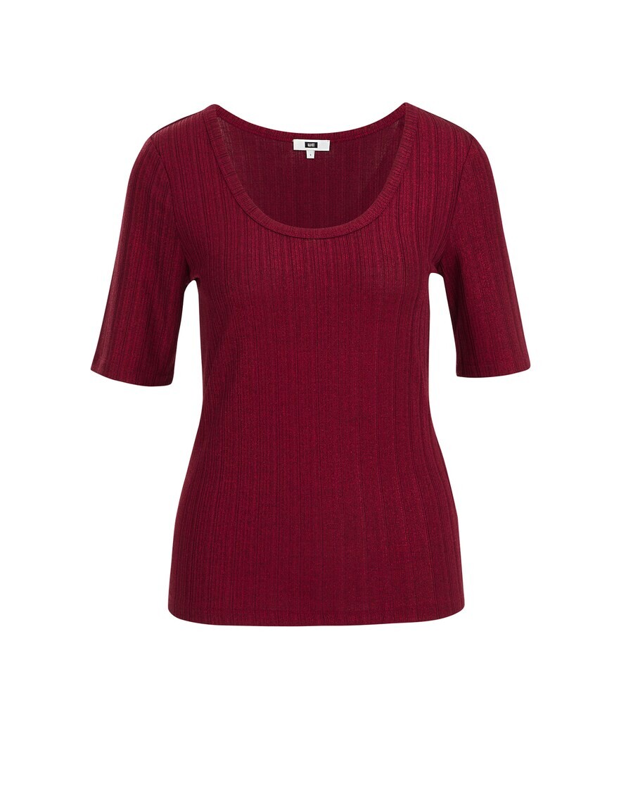 

Футболка WE Fashion, цвет Wine red
