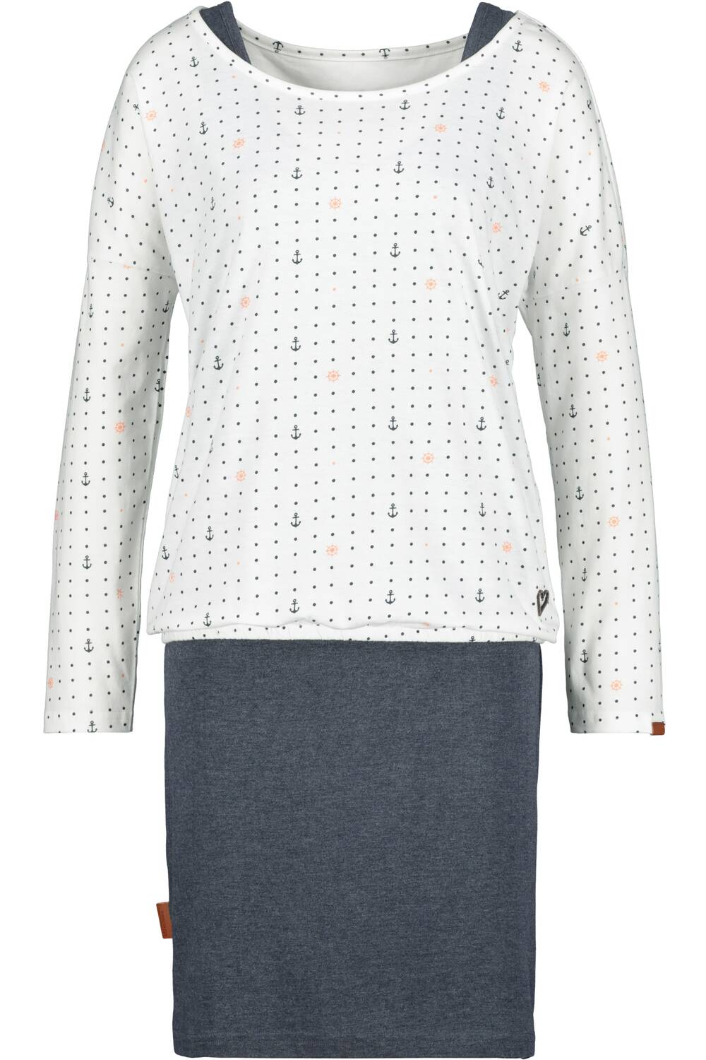 

Alife & kickin Платье 'SunnyAK' в цвете Night Blue, Off White