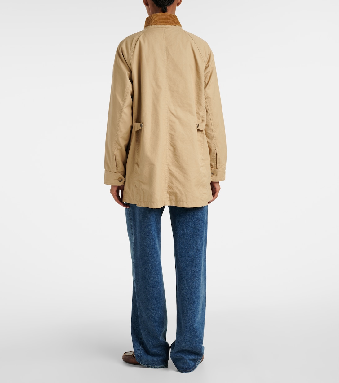Хлопковая полевая куртка с отделкой из вельвета Polo Ralph Lauren, Vintage Khaki — фото 3