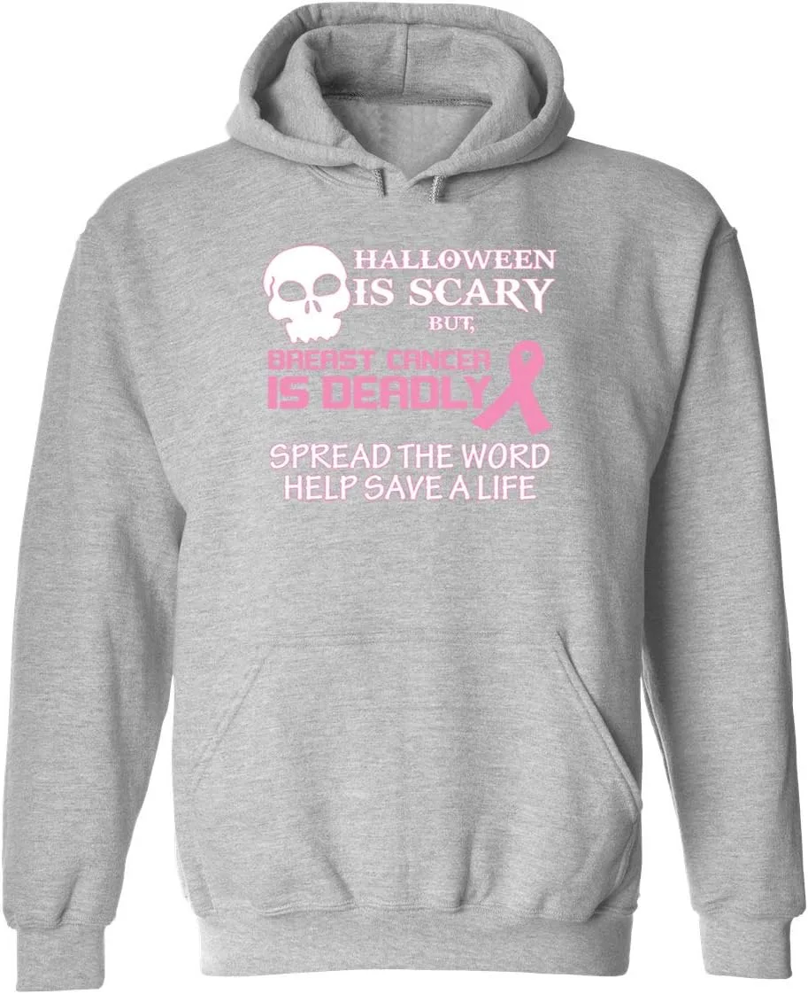 

Толстовка Unisex Breast Cancer Awareness Halloween is Scary but Cancer is Deadly Camalen