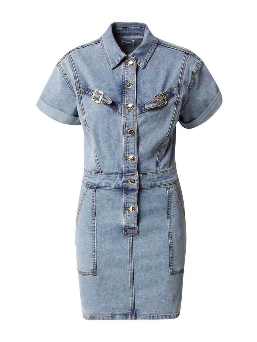 

Платье рубашка Hoermanseder x About You Shirt Dress Liv, светло-синий