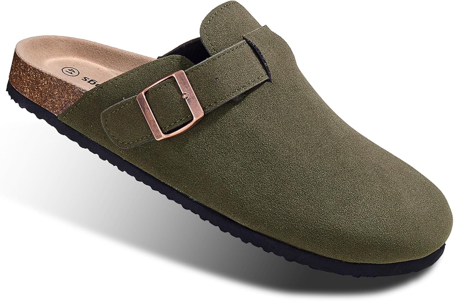 

Сабо, тапочки, босоножки BULLIANT для медсестер и работы, мужские и женские, с верхом на флисовой подкладке и стелькой с эффектом памяти из пробки, Olive4139