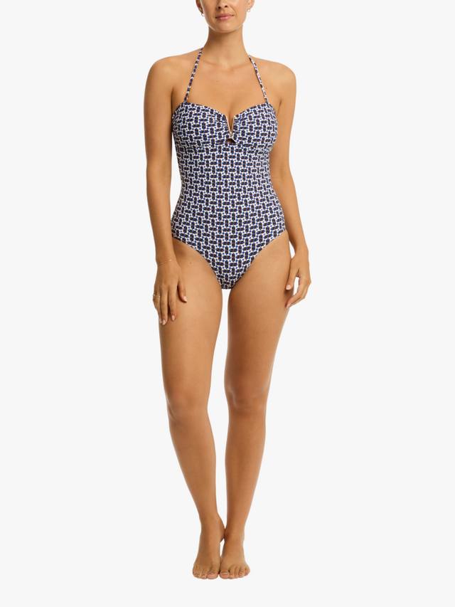 

Купальник Coast Bandeau Sea Level, Cobalt/White