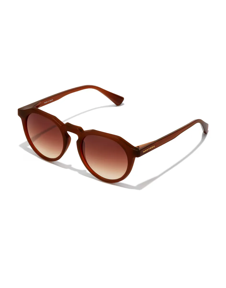 

Hawkers WARWICK RAW - ECI EXCLUSIVE круглые коричневые мужские солнцезащитные очки, коричневый