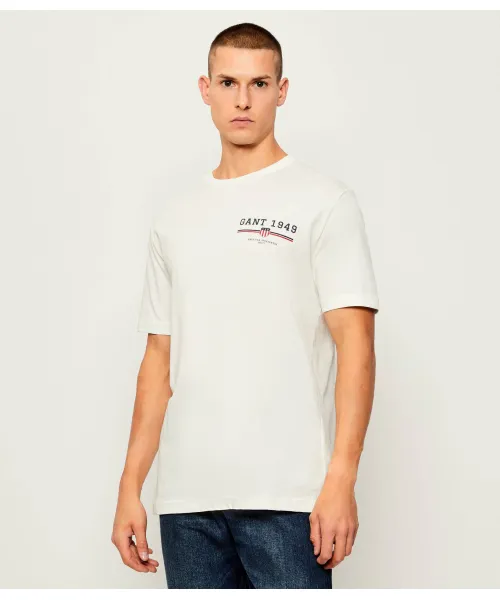 

Футболка Regular fit Gant, бежевый