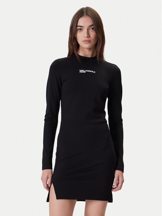 

Повседневное платье slim fit A4W13005 Karl Lagerfeld Jeans, черный
