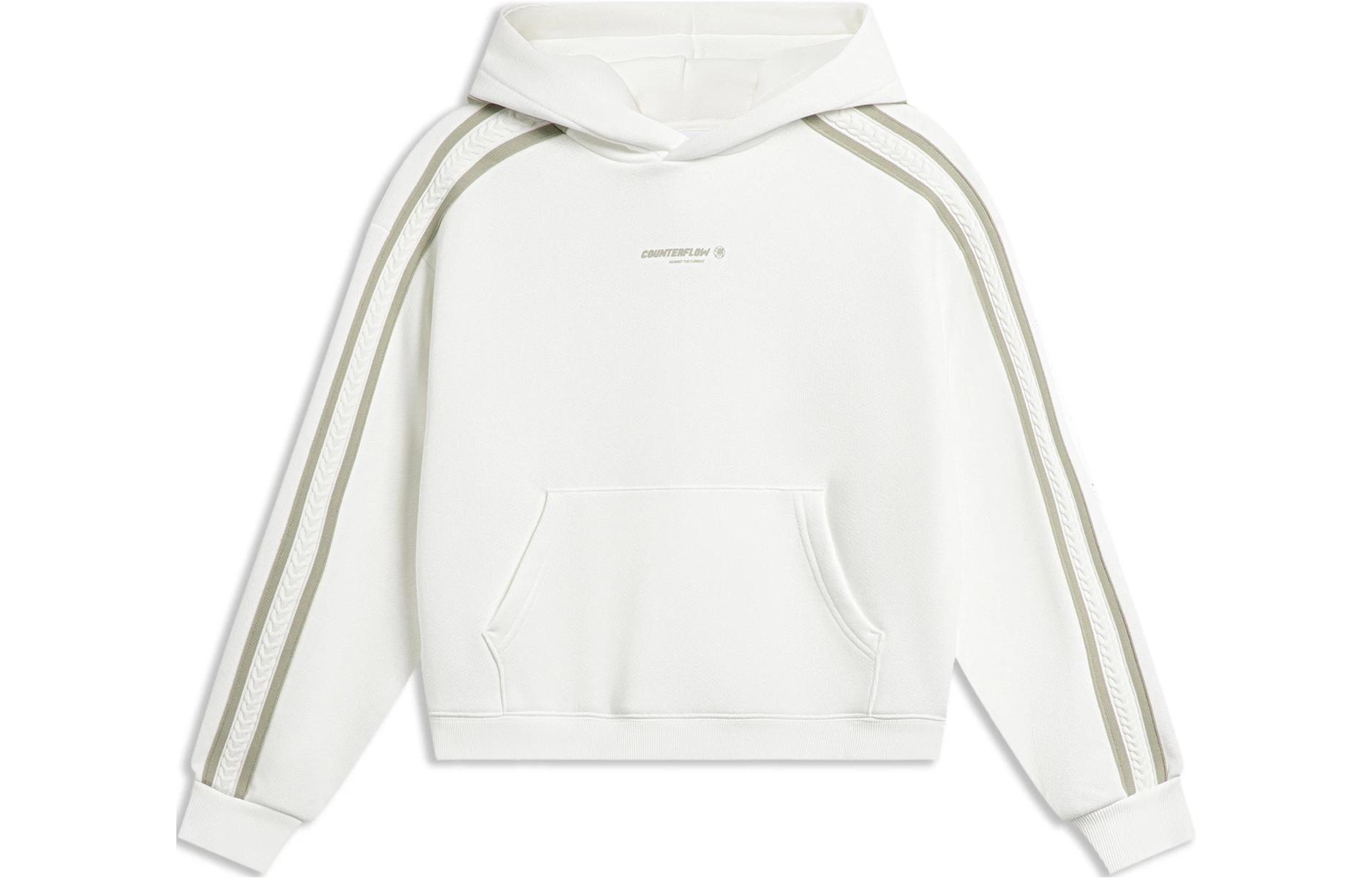 

Толстовка LiNing цвета слоновой кости для женщин