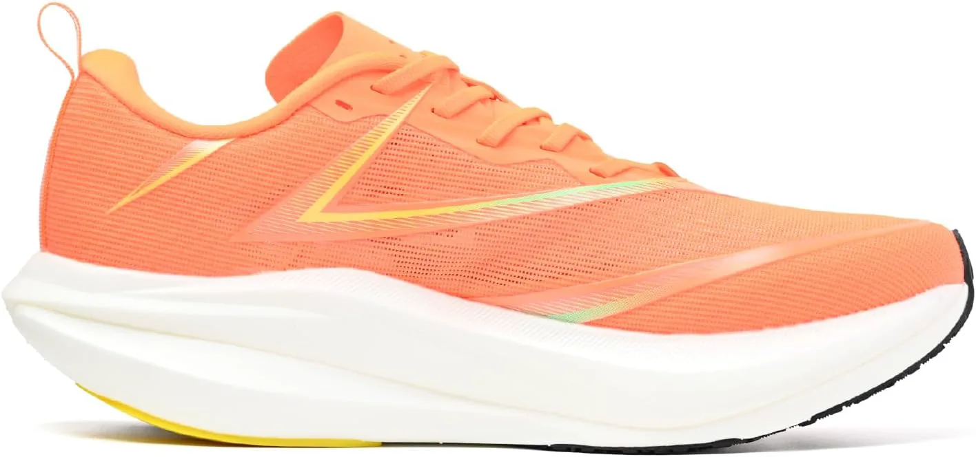 Кроссовки для бега Peak Men's K21 (21 километров) [Peak] K21 EXT53301 Бело-зеленые с амортизацией, мужская мода, оранжевый — фото 2